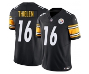 Men's Pittsburgh Steelers #16 Adam Thielen Black 2025 F.U.S.E. Vapor Limited Football Stitched Jersey