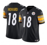 Men's Pittsburgh Steelers #18 Will Howard Black 2025 Draft F.U.S.E. Vapor Limited Football Stitched Jersey