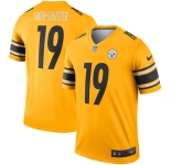 Men's Pittsburgh Steelers #19 JuJu Smith-Schuster Limited Gold Inverted Legend Football Jersey