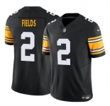 Men's Pittsburgh Steelers #2 Justin Fields Black 2024 F.U.S.E. Vapor Untouchable Limited Football Stitched Jersey