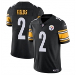 Men's Pittsburgh Steelers #2 Justin Fields Black Vapor Untouchable Limited Football Stitched Jersey