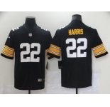 Men's Pittsburgh Steelers #22 Najee Harris Black Large Font Alternate Vapor Untouchable Limited Player Football Jersey