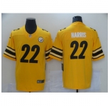 Men's Pittsburgh Steelers #22 Najee Harris Nike Yellow 2021 Draft First Round Pick Limited Jersey