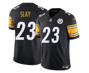 Men's Pittsburgh Steelers #23 Darius Slay Black 2025 F.U.S.E. Vapor Limited Football Stitched Jersey