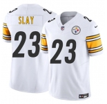 Men's Pittsburgh Steelers #23 Darius Slay White 2025 F.U.S.E. Vapor Limited Football Stitched Jersey