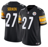 Men's Pittsburgh Steelers #27 Trey Sermon Black 2025 F.U.S.E. Vapor Untouchable Limited Football Stitched Jersey
