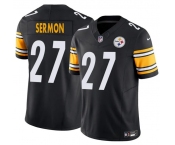 Men's Pittsburgh Steelers #27 Trey Sermon Black 2025 F.U.S.E. Vapor Untouchable Limited Football Stitched Jersey