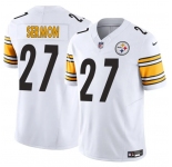 Men's Pittsburgh Steelers #27 Trey Sermon White 2025 F.U.S.E. Vapor Limited Football Stitched Jersey