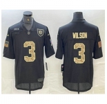 Men's Pittsburgh Steelers #3 Russell Wilson Black Camo 2020 Salute To Service Stitched NFL Nike Limited Jersey