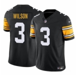 Men's Pittsburgh Steelers #3 Russell Wilson Black F.U.S.E. Vapor Untouchable Limited Football Stitched Jersey