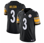 Men's Pittsburgh Steelers #3 Russell Wilson Black Vapor Untouchable Limited Football Stitched Jersey