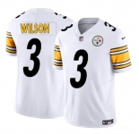 Men's Pittsburgh Steelers #3 Russell Wilson White F.U.S.E. Vapor Untouchable Limited Football Stitched Jersey