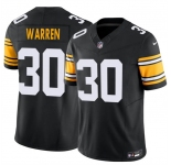 Men's Pittsburgh Steelers #30 Jaylen Warren Black 2025 F.U.S.E. Alternate Vapor Untouchable Limited Stitched Jersey