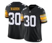 Men's Pittsburgh Steelers #30 Jaylen Warren Black 2025 F.U.S.E. Alternate Vapor Untouchable Limited Stitched Jersey