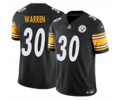 Men's Pittsburgh Steelers #30 Jaylen Warren Black 2025 F.U.S.E. Vapor Untouchable Limited Stitched Jersey