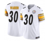 Men's Pittsburgh Steelers #30 Jaylen Warren White 2025 F.U.S.E. Vapor Limited Stitched Football Jersey
