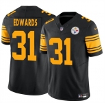 Men's Pittsburgh Steelers #31 Daijun Edwards Black 2024 F.U.S.E. Color Rush Limited Football Stitched Jersey