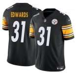 Men's Pittsburgh Steelers #31 Daijun Edwards Black 2024 F.U.S.E. Vapor Untouchable Limited Football Stitched Jersey