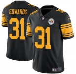 Men's Pittsburgh Steelers #31 Daijun Edwards Black Color Rush Limited Football Stitched Jersey