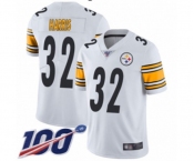 Men's Pittsburgh Steelers #32 Franco Harris White Vapor Untouchable Limited Player 100th Season Football Jersey