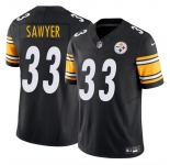 Men's Pittsburgh Steelers #33 Jack Sawyer Black 2025 Draft F.U.S.E. Vapor Limited Football Stitched Jersey