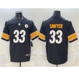 Men's Pittsburgh Steelers #33 Jack Sawyer Black 2025 Vapor Limited Football Stitched Jersey