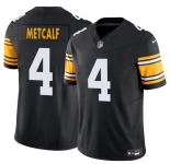 Men's Pittsburgh Steelers #4 DK Metcalf Black 2025 F.U.S.E. Vapor Untouchable Limited Football Stitched Jersey