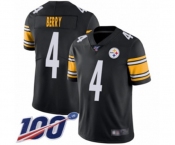 Men's Pittsburgh Steelers #4 Jordan Berry Black Team Color Vapor Untouchable Limited Player 100th Season Football Jersey