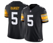 Men's Pittsburgh Steelers #5 Jalen Ramsey Black 2025 F.U.S.E. Alternate Vapor Limited Football Stitched Jersey