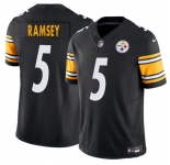 Men's Pittsburgh Steelers #5 Jalen Ramsey Black 2025 F.U.S.E. Vapor Untouchable Limited Football Stitched Jersey