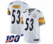 Men's Pittsburgh Steelers #53 Maurkice Pouncey White Vapor Untouchable Limited Player 100th Season Football Jersey