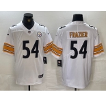 Men's Pittsburgh Steelers #54 Zach Frazier White Vapor Untouchable Limited Stitched Jersey