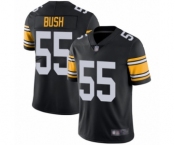 Men's Pittsburgh Steelers #55 Devin Bush Black Alternate Vapor Untouchable Limited Player Football Jersey