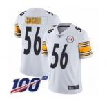 Men's Pittsburgh Steelers #56 Anthony Chickillo White Vapor Untouchable Limited Player 100th Season Football Jersey