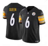 Men's Pittsburgh Steelers #6 Patrick Queen Black F.U.S.E. Vapor Untouchable Limited Football Stitched Jersey