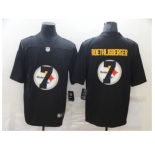 Men's Pittsburgh Steelers #7 Ben Roethlisberger Black Nike Black Shadow Edition Limited Jersey