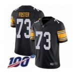 Men's Pittsburgh Steelers #73 Ramon Foster Black Alternate Vapor Untouchable Limited Player 100th Season Football Jersey