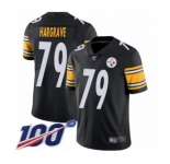Men's Pittsburgh Steelers #79 Javon Hargrave Black Team Color Vapor Untouchable Limited Player 100th Season Football Jersey