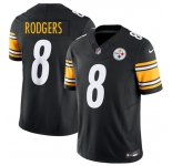 Men's Pittsburgh Steelers #8 Aaron Rodgers Black 2025 F.U.S.E. Vapor Limited Football Stitched Jersey