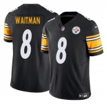 Men's Pittsburgh Steelers #8 Corliss Waitman Black 2024 F.U.S.E. Alternate Vapor Untouchable Limited Stitched Jersey