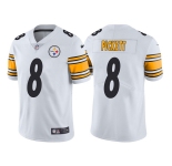 Men's Pittsburgh Steelers #8 Kenny Pickett 2022 White Vapor Untouchable Limited Stitched Jersey