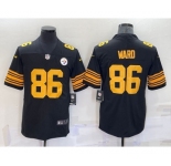 Men's Pittsburgh Steelers #86 Hines Ward Black 2016 Color Rush Stitched NFL Nike Limited Jersey