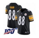 Men's Pittsburgh Steelers #88 Lynn Swann Black Team Color Vapor Untouchable Limited Player 100th Season Football Jersey