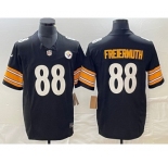 Men's Pittsburgh Steelers #88 Pat Freiermuth Black 2023 FUSE Vapor Limited Stitched Jersey
