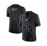 Men's Pittsburgh Steelers #90 T.J. Watt Reflective Limited Stitched Jersey