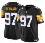 Men's Pittsburgh Steelers #97 Cameron Heyward Black 2024 F.U.S.E. With Walter Payton Patch Vapor Limited Football Stitched Jersey
