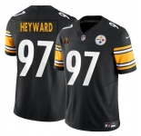 Men's Pittsburgh Steelers #97 Cameron Heyward Black F.U.S.E. With Walter Payton Patch Vapor Limited Football Stitched Jersey