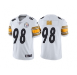 Men's Pittsburgh Steelers #98 DeMarvin Leal White Vapor Untouchable Limited Stitched Jersey