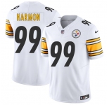 Men's Pittsburgh Steelers #99 Derrick Harmon White 2025 Draft F.U.S.E. Vapor Limited Football Stitched Jersey