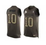 Nike Pittsburgh Steelers #10 Martavis Bryant Green Men's Stitched NFL Limited Salute To Service Tank Top Jersey